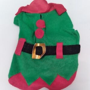Puppy Elf Costume - Green and Red